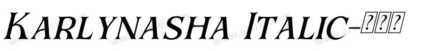 Karlynasha Italic字体转换